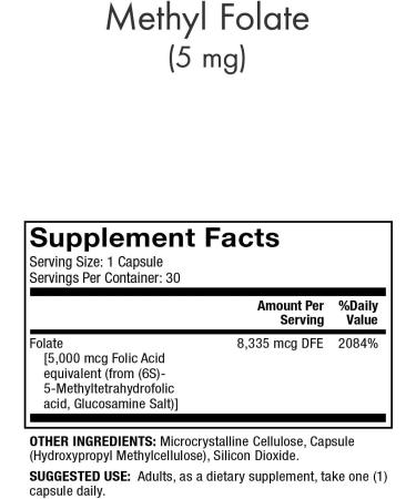 Dr. Mercola Methyl Folate 5 mg - 30 Capsules for Optimal Health - Buy Online on GoSupps.com