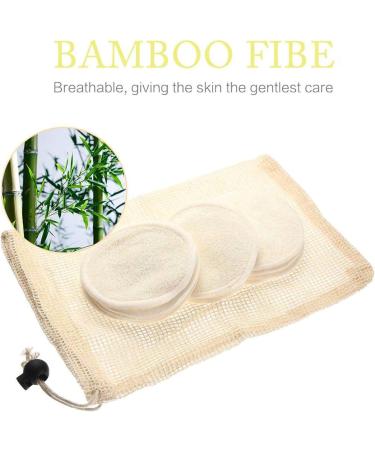 Honrane Cotton Pad Holder Cosmetic Cotton Pad Organizer 12Pcs/Set Makeup Remover Pad Facial Cleansing Reusable Round Puffs with Mesh Bag for Home Use Cotton - Buy Online on GoSupps.com