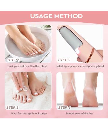 Nuve Smooth Pedicure Wand | Electric Callus Remover for Feet | Waterproof Portable Tool for Smooth Heels & Dead Skin Removal - Buy Online on GoSupps.com