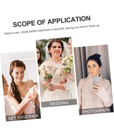 MAGICLULU 36 Sheets Waterproof Eyebrow Stickers Shaping Makeup Sticker Men Hair Transfer Stickers Cosmetic 6d 21x15cmx3pcs Blackx3pcs - Buy Online on GoSupps.com