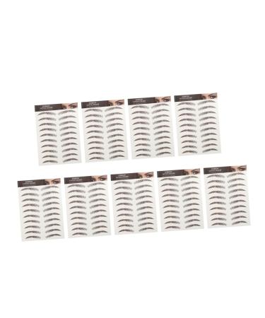 Beatifufu Fake Eyebrow Stickers 9 Sheets Waterproof Eyebrow Stickers False Eyebrows Eyebrow Stencils Eyebrow Lines 6d Cosmetic