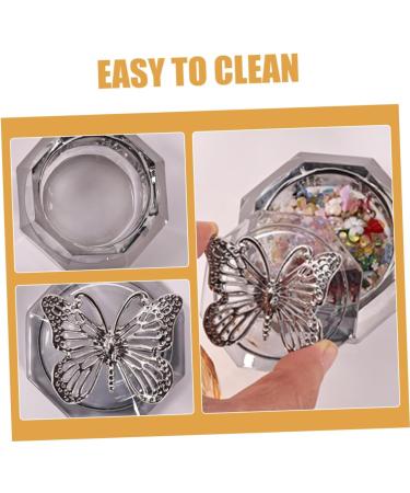 minkissy Crystal Glass Nail Dappen Dish Nail Liquid Holder Lightweight Crystal Cup Brush Holder Nail Dish Cup Nail Cups Manicure Acrylic Nail Supplies Pen Wash Cup Plate Cup Zinc Alloy - Buy Online on GoSupps.com