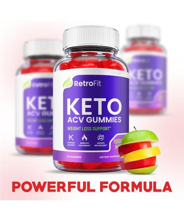 2 Pack Keto Gummies with ACV | Weight Shark Tank Vegan Formula | 1000mg Apple Cider Vinegar B12 Gummy - 120 Gummies - Buy Online on GoSupps.com