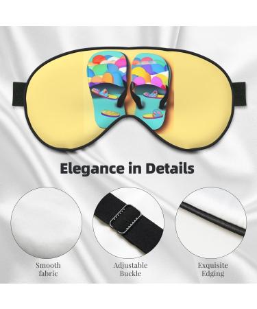 Funny Flip Flops Slippers & Art Sandals | Soft Adjustable Eye Mask for Sleep Travel & Yoga - Buy Online on GoSupps.com