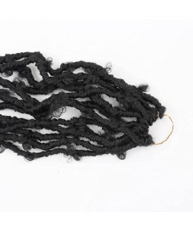 5 Packs 18 Inch Butterfly Crochet Hair for Black Women - Pre-looped and Pre-twisted Faux Locs Braids in 1b (18 inch 5 pack) - Buy Online on GoSupps.com
