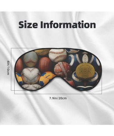 SSIMOO Sports Ball Sleep Mask - Adjustable & Breathable Eye Mask for Comfortable Sleep | Stylish Black Design - Buy Online on GoSupps.com