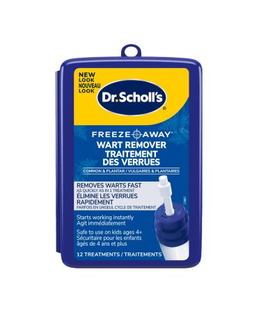 Dr. Scholl s FreezeAway Wart Remover 12 Applications // Doctor-Proven Therapy for Common and Plantar Warts 12 Count (Pack of 1)