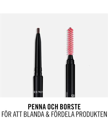 Rimmel Brow Pro Micro Dark Brown 003 Eyebrow Pencil - Long Lasting & Waterproof - Buy Online on GoSupps.com