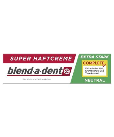 Blend-a-Dent COMPLETE NEUTRAL Super Adhesive Cream 47g Strong Hold for Dentures | International Shipping Available - Buy Online on GoSupps.com