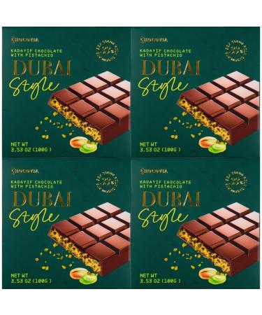 Chocovia Dubai Chocolate 100gx 4 pieces