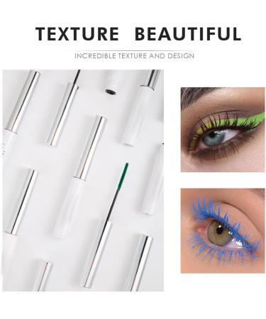  Wootapson Colourful Mascara + Eyelash Curler Set Waterproof Curling Mascara Lengthens lashes adds volume and thickness resists smudging and clumping creates various eye looks (green) - Buy Online on GoSupps.com