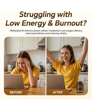 LIIFE Vitamin B12(Active Methylcobalamin) 5000 mcg | 6-in-1 Formula | Energy Support | Brain & Nervous System Health | 180 Chewable Tablets | Gluten Free - Buy Online on GoSupps.com