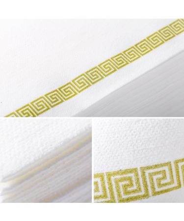 LEKOCH 50 PCs Premium Airlaid Napkins - Elegant White Design 40x40cm - High-Quality Disposable Napkins for Weddings & Events - Buy Online on GoSupps.com