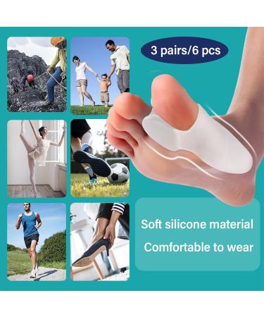 6-Piece Silicone Toe Spreader - Transparent Hallux Protection for Natural Toe Alignment - Universal Size - Buy Online on GoSupps.com
