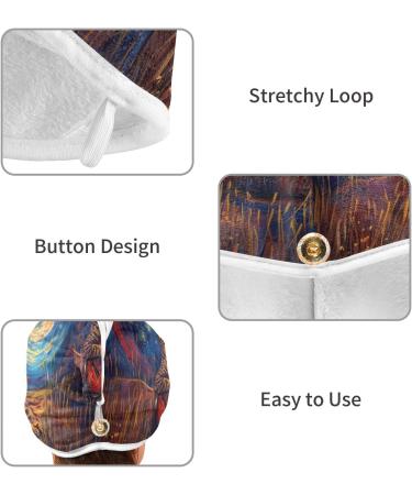 Animal Hair Towel 2 Pack | Super Absorbent Quick Dry Hair Turbans for Women & Girls - Ultimate Hair Drying Solution - Buy Online on GoSupps.com