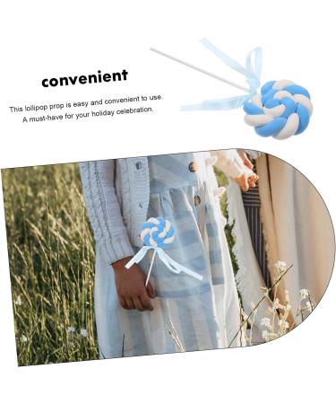 VILLFUL Simulation Lollipop Artificial Lollipop Birthday Lollipop Ornament Fake Food Photo Props Candy Photo Booth Prop Lollipop Candy Ornament Lollipops Decor Display Wedding Photo Resin As Shown 1 22.00X8.50X2.00CM - Buy Online on GoSupps.com