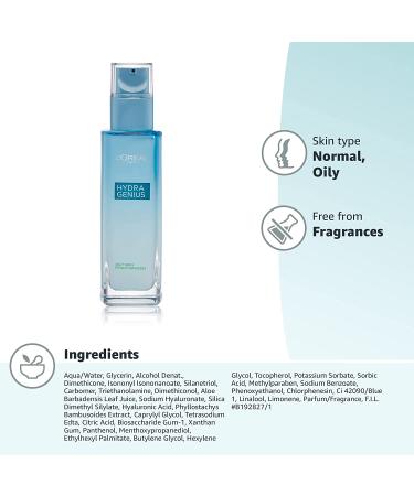 Buy L'Oreal Hydra Genius Matte Daily Liquid Care for NormalOily Skin - 3.04 fl oz - Buy Online on GoSupps.com