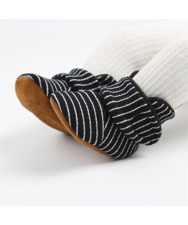 TMEOG Baby Booties Slippers | Infant Boots for Boys & Girls | First Walking Shoes | Winter Sock Crib Shoes | 12-18 Months | Black - Buy Online on GoSupps.com