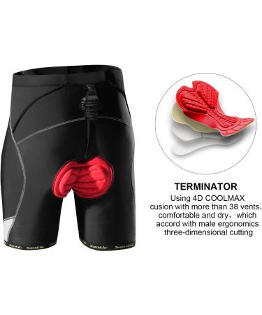 Santic Men's Cycling Shorts with Seat Cushion - Comfortable Bike Pants for Cyclists - Durable Upholstered Bicycle Shorts - Buy Online on GoSupps.com