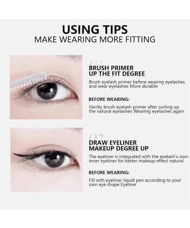 1 Pair Magnetic Eyelashes No Glue Needed Reusable Magnetic Eyelashes with Applicator Magnetic Lashes Durable Russian Strip Lashes for Party and Daily Wear Natural Eyelashes - Buy Online on GoSupps.com