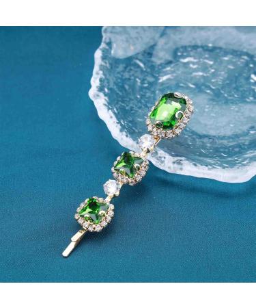 Cimenexe Vintage Emerald Hair Clip Green Crystal Hair Pins Clips Paved Cz Hair Barrette Rhinestone Headclip Barrette Bohemian Headwear Decorative Bobby Pins Emerald Crystal Hair Accessories Jewelry - Buy Online on GoSupps.com