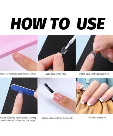 600 Pcs Oval False Nail Tips - 12 Sizes Short Transparent French Half Cover for DIY Nail Art Studios - Buy Online on GoSupps.com