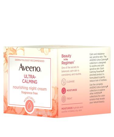 Aveeno Ultra-Calming Night Cream for Dry Sensitive Skin - 1.7 oz (Pack of 3) - Buy Online on GoSupps.com