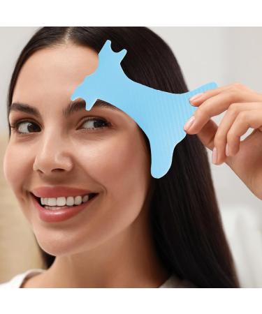 Eyebrow Template Eyebrow Drawing Guide Eyebrow positioning ruler makeup guide for defined eyebrow eyelashes lip contour Light Blue - Buy Online on GoSupps.com