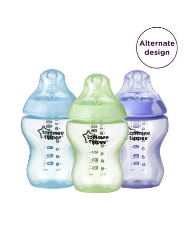 Tommee Tippee Closer to Nature Baby Bottles Slow Flow Breast-Like Nipple  with Anti-Colic Valve