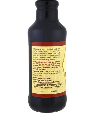 Pure Planet Organic Tart Cherry Concentrate | 16 fl oz (473 ml) - Natural Antioxidant Boost - Buy Online on GoSupps.com