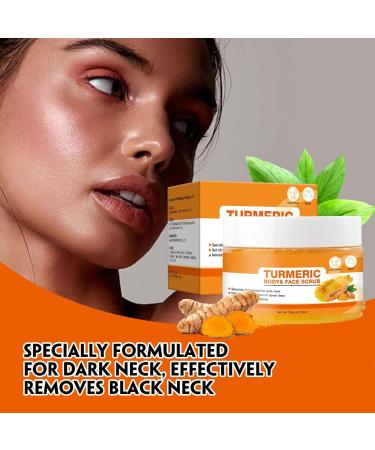 Brightening Turmeric Body Scrub | Natural Face and Body Scrub 150g for Radiant Skin | Deep Cleansing and Moisturizing Scrub for Women and Men - Buy Online on GoSupps.com