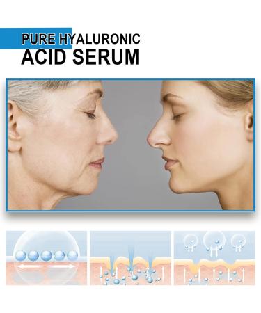 Pure Hyaluronic Acid Serum for Face Face Moisturizer Anti Aging Hydrating Serum for Face Brightening Firming Hydrating for Dry Skin (3 Pcs) - Buy Online on GoSupps.com