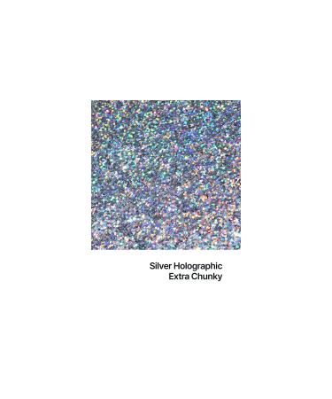 Hemway Eco Friendly Biodegradable Glitter 100g - Silver Holographic Extra Chunky - Vegan Sparkle for Face, Eyes, Body, Hair, Nails - Bio Cosmetic Safe - Festival Makeup & Crafts - Buy Online on GoSupps.com