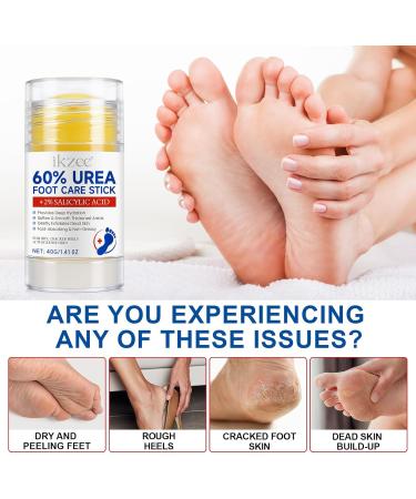  Datival Urea Cream 60% Moisturizing Repair Foot Cream Cream for Dry and Cracked Feet Foot Balm Stick Cracked Heel Repair Cream Moisturizes and Softens Dry Feet 2PCS - Buy Online on GoSupps.com