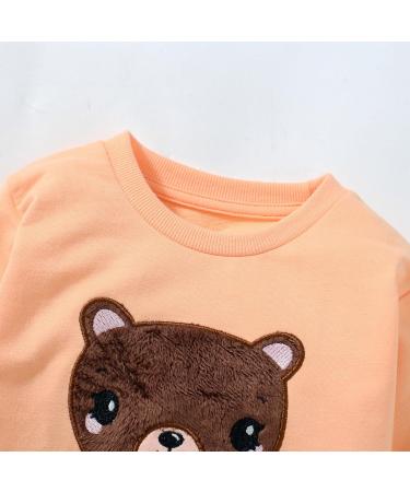 Girls Cotton Sweatshirt for Kids | Long Sleeve Casual Jumper | Toddler Clothes | Ages 1-12 Years | Bear Design | 1-2 Years - Buy Online on GoSupps.com