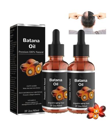 Batana Oil for Healthy Hair Growth Promotes Hair Wellness for Men & Women Enhances Hair & Skin Radiance Leaves Your Hair Smoother Oil(2PCS)