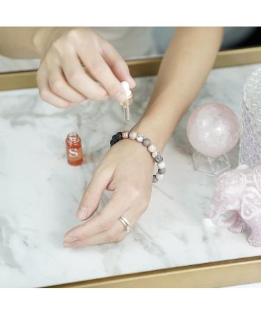 Zebra Jasper Lava Anxiety Bracelet for Women | Aromatherapy Crystal Diffuser with Good Sleep Oil | Anti-Anxiety Relief Wellness Gift | 19cm Medium Size | Gift Box Included - Buy Online on GoSupps.com