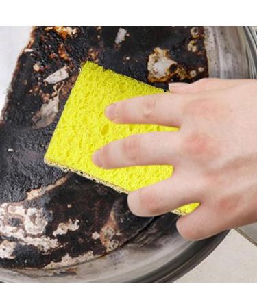 Luffa Dish Sponges - Friendly Sponges for Dishes | Multipurpose Kitchen Scrubbing Sponges Reusable Kitchen Sponge Scrubbers | Natural Cleaning Brush for Dishwashing and Kitchen Cleaning Yellow - Buy Online on GoSupps.com