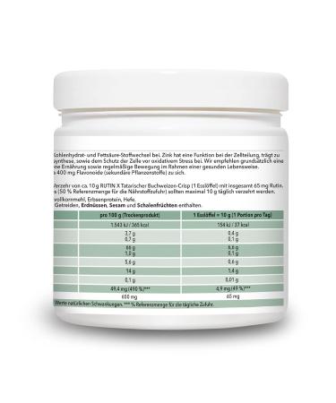 Buy Rutin X Tatar Buckwheat Crisp Zinc-Rich Wellness & Immune Support Snack 240g | International Shipping Available - Buy Online on GoSupps.com