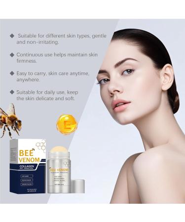 Bee Venom Collagen Stick Anti-Wrinkle Firming Cream Stick Lifting & Tightening Serum Stick Hydrates and Nourishes Skin Restore Skin Elasticity Reduces Wrinkles Skin Collagen Moisturizer for Dry Skin - Buy Online on GoSupps.com