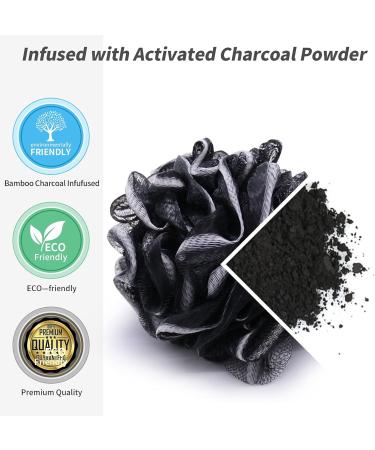 Bath Shower Pouf Large 75g XL Mesh Pouf Shower Ball Bath Loofah Sponge Pouf Body Exfoliating Bath Sponge Shower Sponge Body for Men and Women Silky and Smooth Skin Cleansing(3color) - Buy Online on GoSupps.com