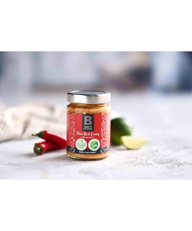 Bay's Kitchen Thai Stir-In Cooking Sauces Selection (3 x 260g) - Thai Red Curry Thai Green Curry & Thai Massaman Sauce Gluten-Free Dairy-Free and Low Fodmap - Buy Online on GoSupps.com