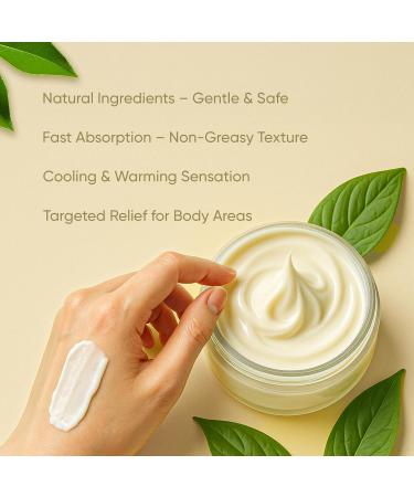 Relief Cream with Magnesium Cream for Neuropathy Natural Ingredients - Cooling & Soothing for Feet Hands Legs Joints Waist (1) 3.53 Fl Oz (Pack of 1) - Buy Online on GoSupps.com