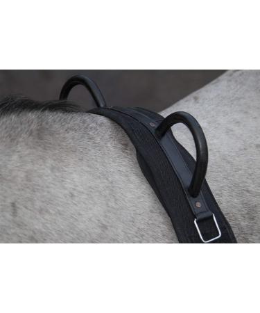 HKM Lunging Girth Canvas with Double Handle for Ponies - Durable Black Pony Gear - Buy Online on GoSupps.com