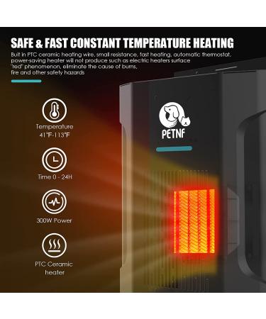 300W Dog House Heater with Thermostat & App Control | Outdoor Pet Heater with Adjustable Temp & Timer | Safe & Easy to Install - Buy Online on GoSupps.com
