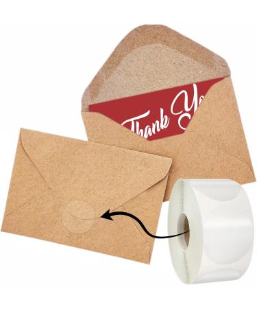 colortouch Clear Round Sticker - 3000 Pieces Self Adhesive Transparent Seal Labels - 30mm Diameter Circle Closure Stickers for Packaging Gift Present Envelopes Package and Box - Buy Online on GoSupps.com