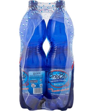 Rocchetta Brio Blu Acqua Natural Mineral Slightly Sparkling Frizzante Natural Mineral Water 1.5 L Italian Water - Buy Online on GoSupps.com