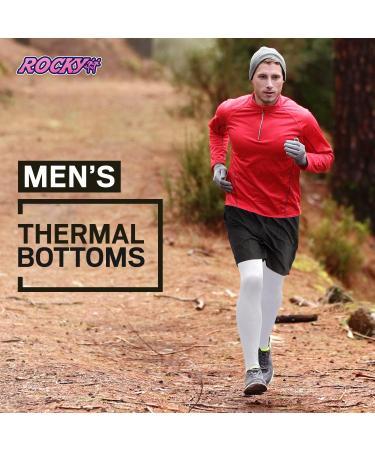 Rocky Men's Thermal Bottoms - Insulated Long John Base Layer Pants for Outdoor Ski & Extreme Cold - Blue, Size Large - Buy Online on GoSupps.com