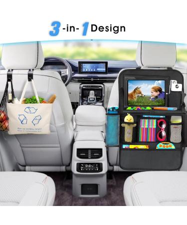 Buy Eweima Auto Organizer for Children 13 Storage Compartments & Foldable Table Back Seat Organizer with Touchscreen Tablet Holder Waterproof & Black - Buy Online on GoSupps.com