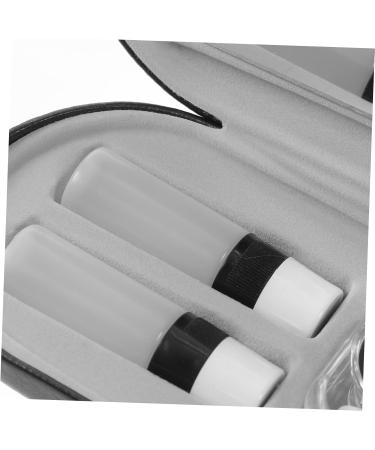 UTHCLO Double Layer Glasses Case - Portable Organizer Hard Glasses Holder Travel-Friendly Black PU Leather 16x7x5.5cm - Buy Online on GoSupps.com